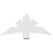 Ekena Millwork Davenport Architectural Grade PVC Gable Bracket, 48"W x 20"H x 6"D x 6"F, 10/12 Pitch GBP048X20X0606DAV00 - alternate 2
